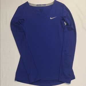 Nike Women's Blue Long Sleeve Top